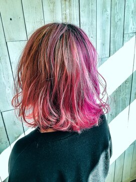 ルモ ヘアー 泉佐野ベイエリア店(Lumo hair) ツートーンカラー