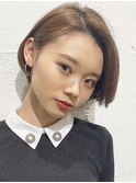 大人かわいいセシルカット＃前髪＃ココアブラウン