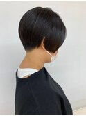 大人/小顔/刈り上げ女子/ショート/黒髪/30代40代50代60代/白髪染
