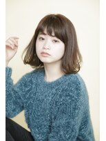 ルルディ バイ アフロディーテ銀座(luludi by APHRODITE)&nbsp;黒髪/グレーベージュ/レイヤーロング/前髪パーマ/銀座