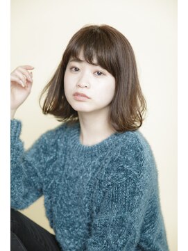 ルルディ バイ アフロディーテ銀座(luludi by APHRODITE) 黒髪/グレーベージュ/レイヤーロング/前髪パーマ/銀座