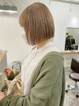 ソイ コンク 下北沢(soi conc) きりっぱなしボブ/ベージュ/ハイトーンボブ