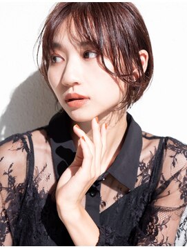 マッシュアンドマッシュアヴェダ ららぽーと福岡店(mash&mash AVEDA) ラベンダーピンク☆シースルーバング　20代30代　ららぽーと福岡