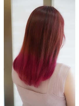 ムゥフ ヘアーアンドアイラッシュ(mouf hair&eyelash) ピンクグラデーション