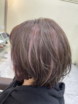 プールドゥマン 屯田(POUR DEMAIN) ハイライトピンクカラー