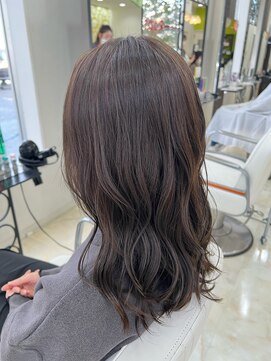 ラプトヘア(Rapt.HAIR) マグネットカラーでダークグレーに☆+°艶カラーです!