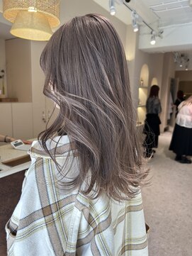 ルル 表参道(lulu.) ミルクティーベージュ レイヤーカット カーテンバング【Riku