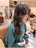 セミロングウェーブパーマ