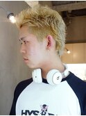 アッシュブラックブロンドスパイキーベリーショート_ba470162