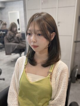 ベル(BEL) 【韓国風】20代、30代◎薄め前髪ミディアムレイヤー