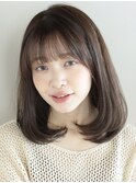 【高木美緒】ワンカールが可愛いミディアムレイヤーカット