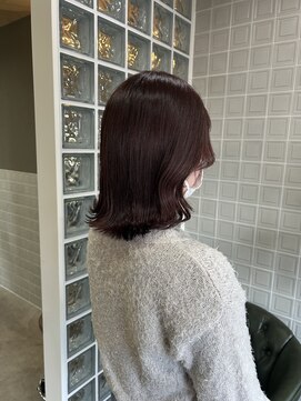 ボアップ 新居浜店(boappu) #ピンクブラウン#暖色カラー#ブリーチなしカラー#ワンカラー