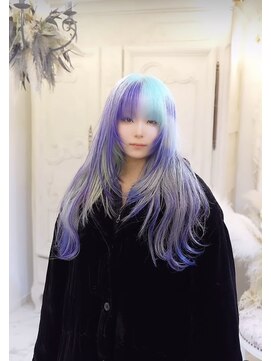 アルモワール(Armoire) 水色/ブルー/ラベンダー/パープル/デザインカラー/レイヤー
