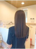 髪質改善ヘアカラー/オリーブベージュ/ブリーチなし