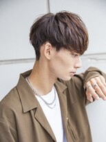 シティ(CITY) フェザーパーマブルーブラックサーフカールスパイキーショート