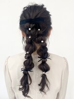 ヘアデザイン マノス(hair design mano's)&nbsp;結婚式お呼ばれヘアアレンジ