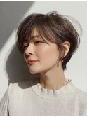 ミセスショート×白髪ぼかしカラー３０代４０代５０代６０代