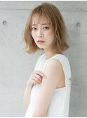 ゆるふわボブ×ミルクティーベージュ