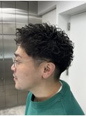仙台刈り上げスパイキーショートパーマツイストスパイラルパーマ