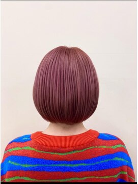 ボブ/ピンクカラー/カシスピンク