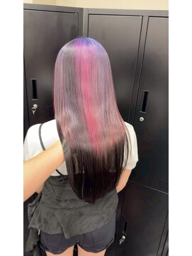 オーダーメイド/ケアブリーチカラー/セクションカラー/姫ウルフ