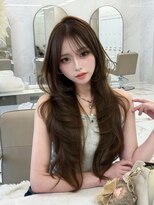 キティー サカエ(kiti SAKAE)&nbsp;グレージュ/レイヤーカット/ハッシュカット/オリーブベージュ/栄