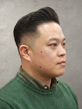 ワンワンオー バーバーショップ 長浜店(@110 BARBER SHOP) サイドパート×フェード