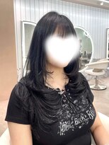 グローアイヴィ 大宮(GLROW IVY) ▼ハッシュカットグレーブラックレイヤーカット