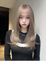 レア 新越谷(LEA)&nbsp;ストレートレイヤー × グレージュ