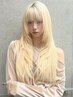 【人気No. 3】カット+ケアブリーチダブルカラー+4stepトリートメント 27900↓