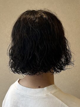 エリン バイ リル ヘアー 本陣(eLin by LiL hair) ボブ×スパイラルパーマ
