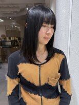 マイル 渋谷(mile) 髪質改善ストレート/レイヤーカット/顔周り/グレージュ/渋谷