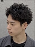 大人スパイキー/ショート/メンズ/眉毛/パーマ_シオン