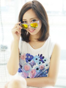 ヘア ジュレ ドゥ(hair jurer deux) 【ヘアジュレドゥ 松田】 ルミエールカラーでモテカワ女子ミディ