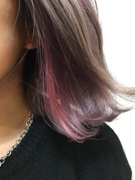 グッデイ ヘアー(GOOD DAY HAIR) 【GOOD DAY HAIR】《インナーカラー×ペールピンク》 下北沢