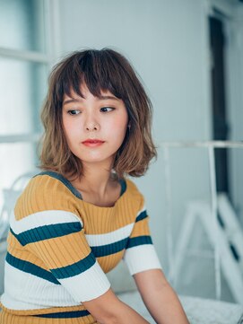 サインヘアー 静岡(sign hair) 揺れるエアリーロブ