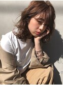 【ISSIKI】無造作カール×シナモングレージュ