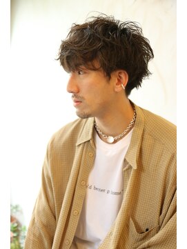 ブーケ(BOUQUET) ナチュラルなマッシュショートパーマ メンズ