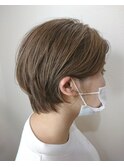 ショートカット×ミルクティーブラウン【ミルクティーベージュ】
