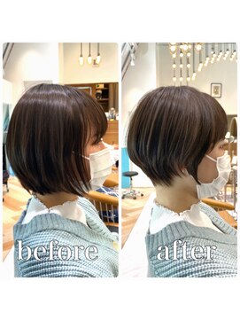 ロンド レグリーズ 立川(Lond leglise) 【山方 直也】丸みショート×マッシュショート×20代30代40代