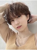 イヤリングカラー/20代30代/甘ゆるパーマ