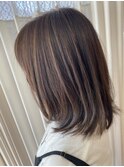 #ハイライトカラー#鎖骨ミディアム