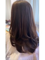 イニット 奈良新大宮(init.)&nbsp;20代 30代 40代 モテ髪 カッパーブラウン 大人ガーリー 横顔美人