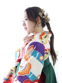 20代/30代/40代/タイトポニーアレンジ☆卒業式×袴