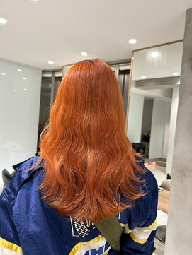 ガリカ シーム(Gallica/SEAM) 【桑原雪音】派手髪ハイトーンオレンジベージュ/暖色系カラー