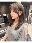 ミディアム レイヤーカット ワンカール 韓国 ワンホンヘア 