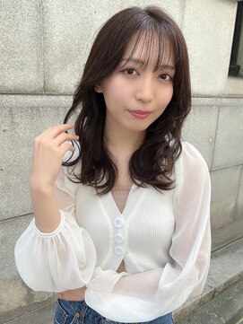 レスピア 銀座(Respia) 艶感カラーの大人っぽセミディ【銀座/有楽町】30代40代50代