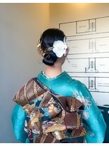 ノード(NODO)&nbsp;和装のシニヨンアレンジ