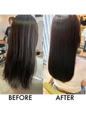 髪質改善【美髪矯正】ビフォー・アフター