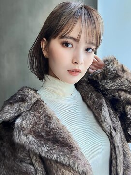 アグ ヘアー アソル 都城東町店(Agu hair athol) 《Agu hair》耳掛けボブ×numberA.ケアオイルスリーク